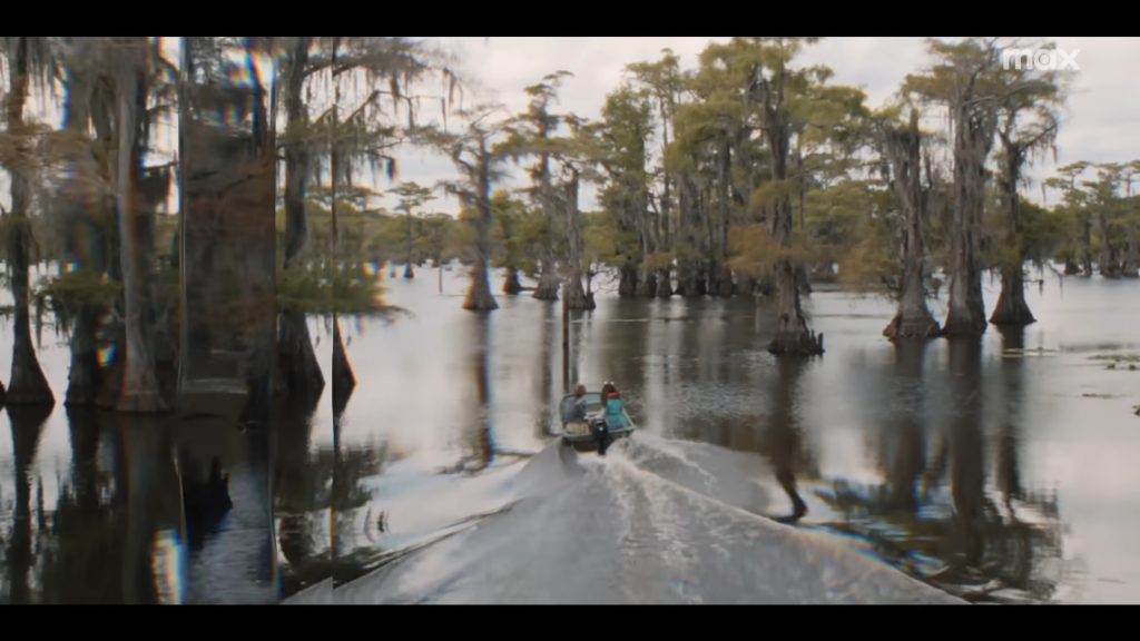 A screenshot from horror movie Caddo Lake (2024)
