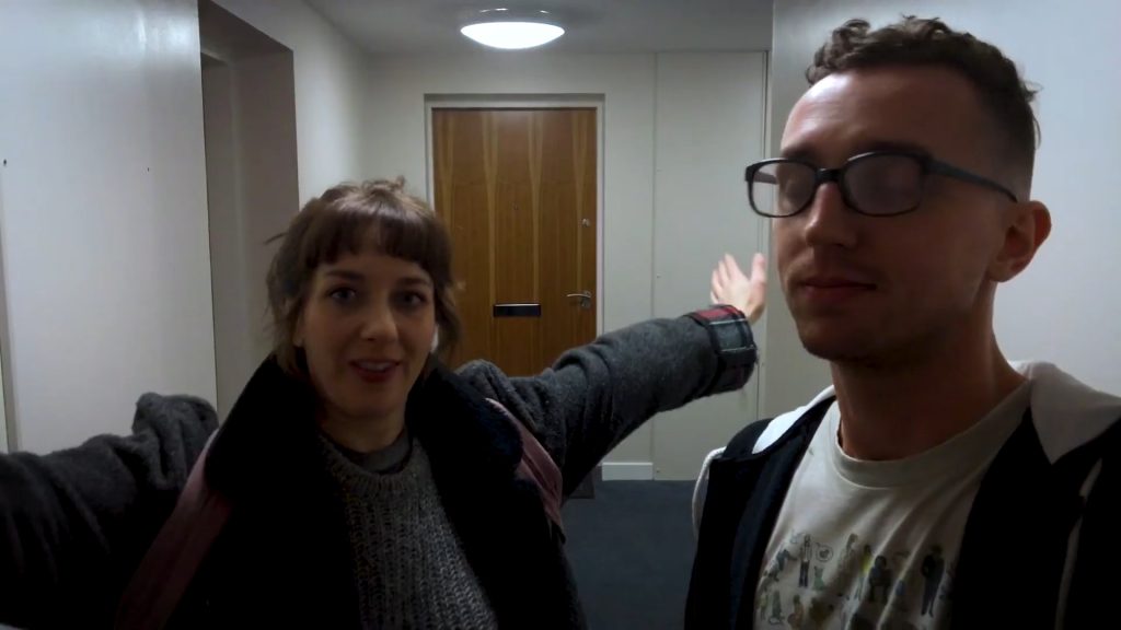 A screenshot from found footage horror movie Death of a Vlogger (2018)