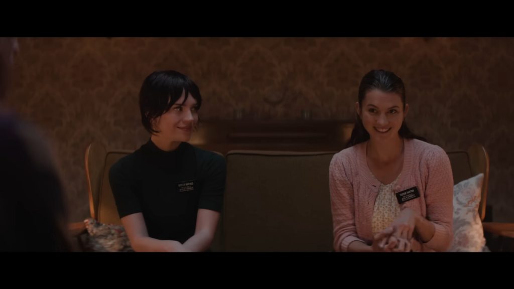 A screenshot from horror movie Heretic (2024)