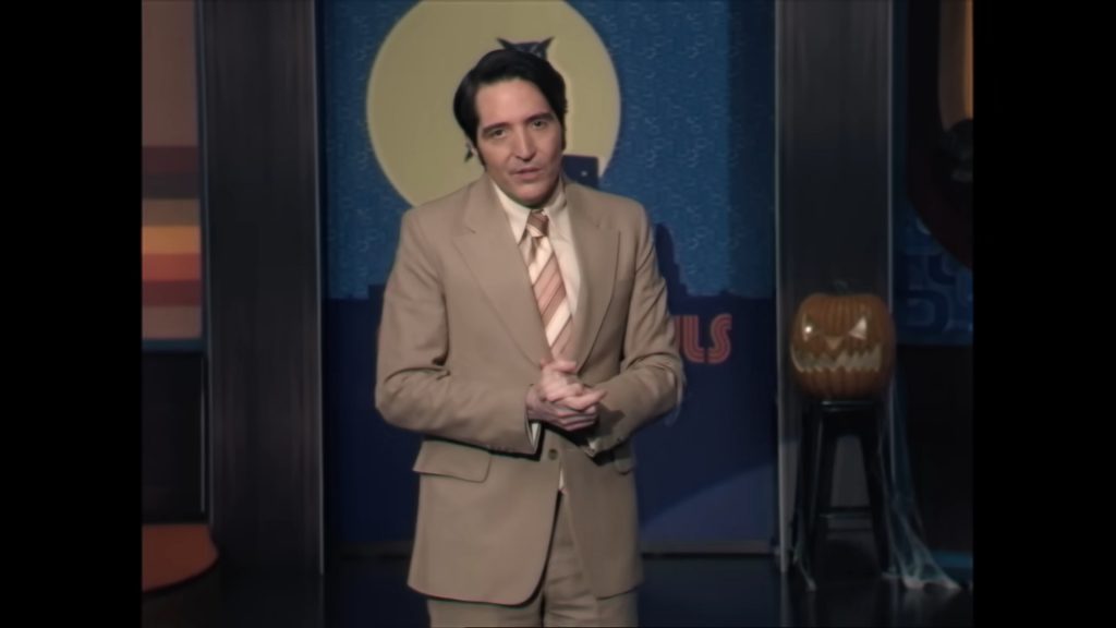 A screenshot from horror movie Late Night With The Devil (2024)