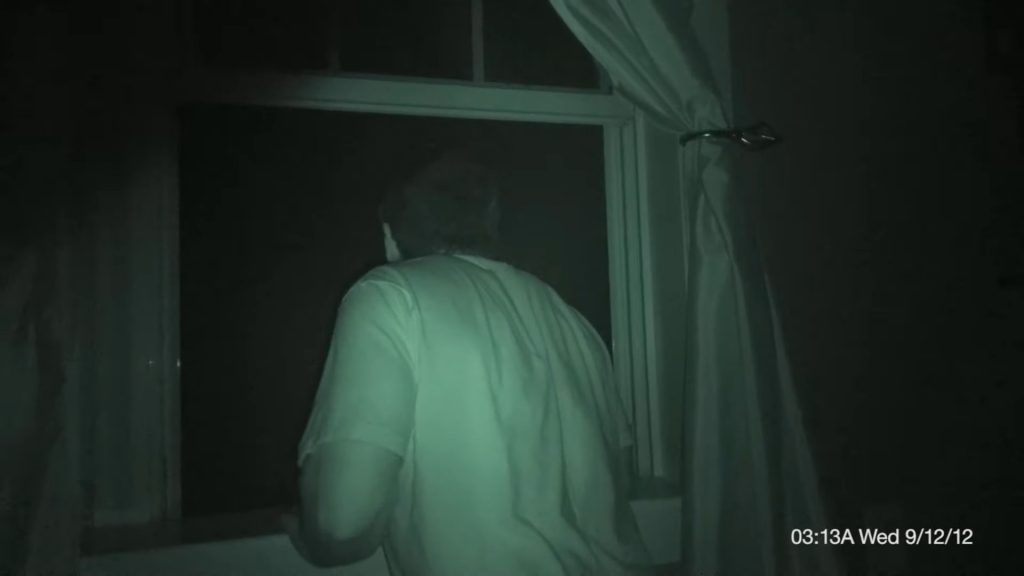 A screenshot from found footage horror movie Leaving D.C. (2012)