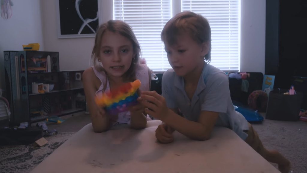 A screenshot from found footage horror movie Life of Belle (2024)