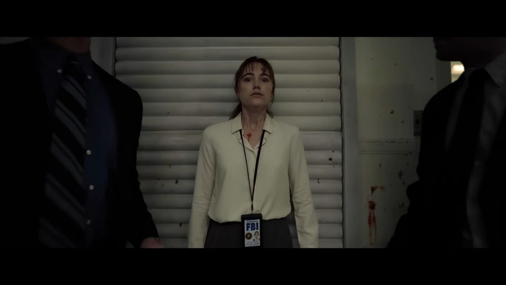 A screenshot from horror movie Longlegs (2024)