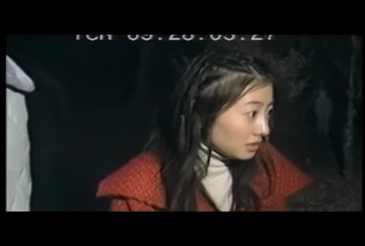 A screenshot from Japanese horror movie Noroi: The Curse (2007)