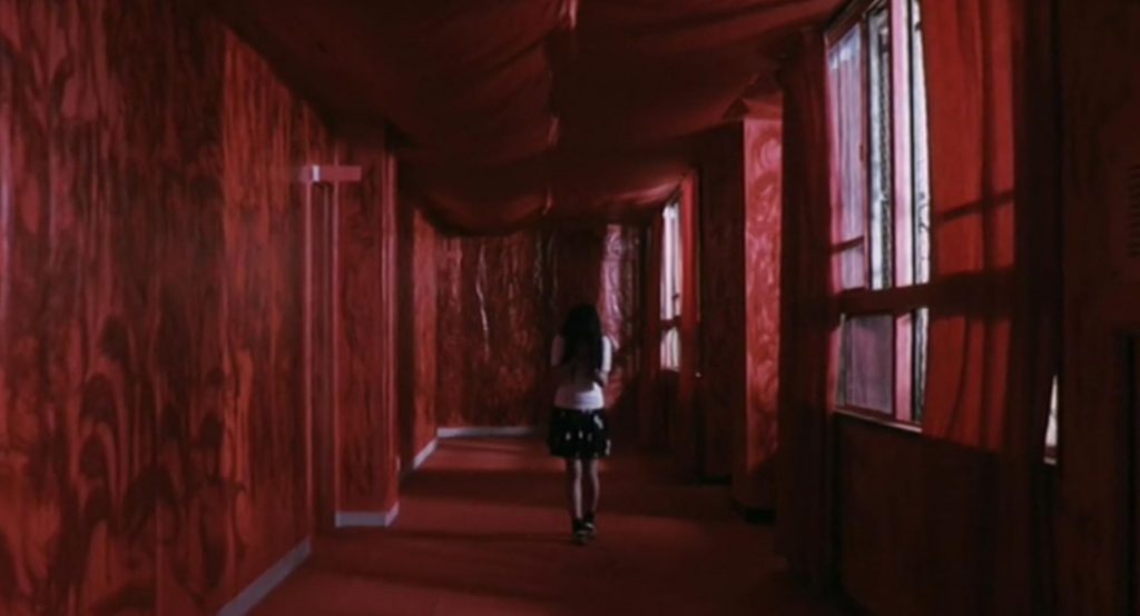 A screenshot from Japanese horror movie Strange Circus (2005)