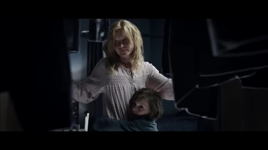 A screenshot from Australian horror movie The Babadook (2014)