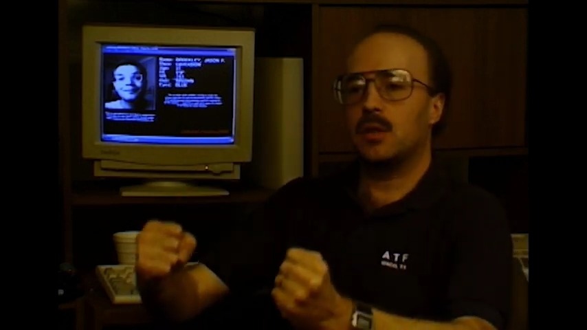 A screenshot from found footage horror movie The Last Broadcast (1998)