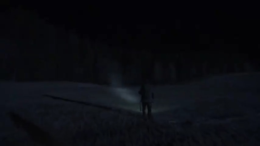 A screenshot from found footage horror movie Troll Hunter (2010)