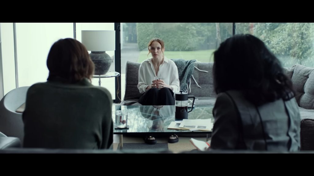 A screenshot from folk horror movie Daddy's Head (2024)