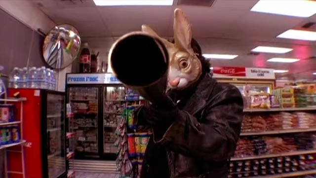 A screenshot from Easter themed horror movie Easter Bunny Kill! Kill!