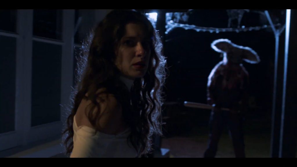 A screenshot from Easter themed horror movie Easter Bunny Massacre