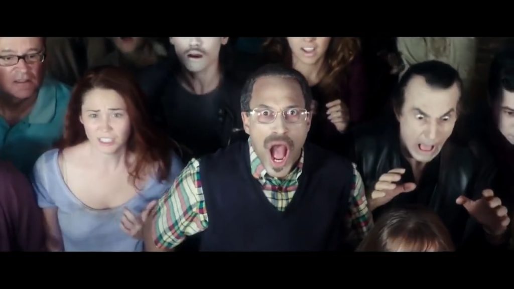 A screenshot from Zombie horror movie Freaks of Nature (2015)