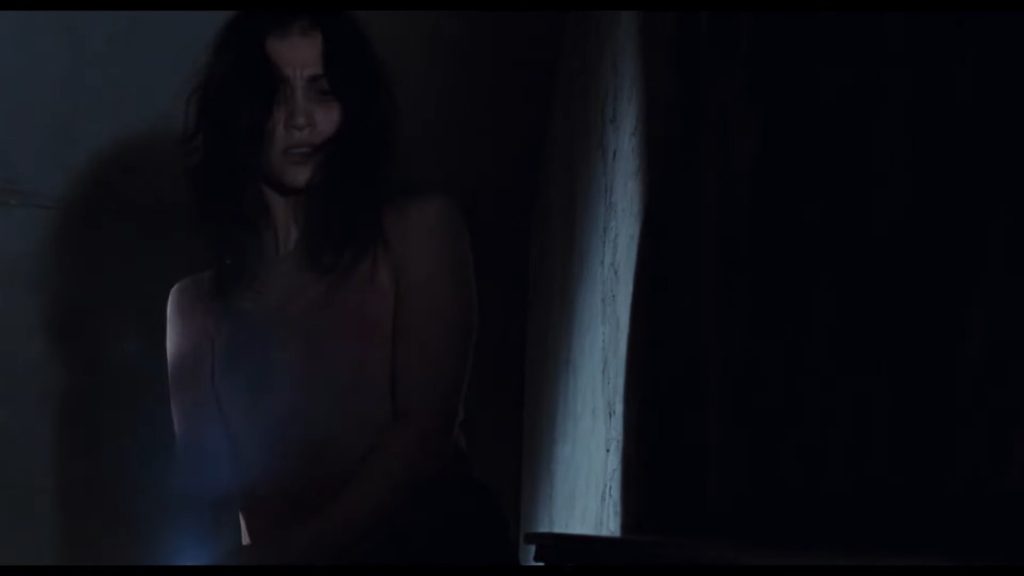 A screenshot from French horror movie Martyrs (2008)