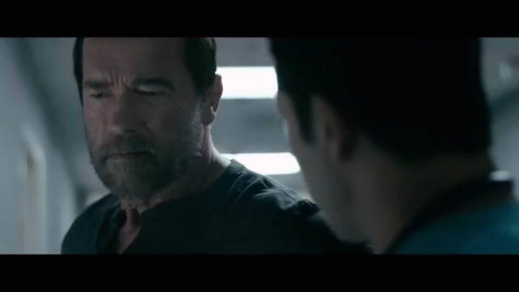A screenshot from Zombie horror movie Maggie (2015)