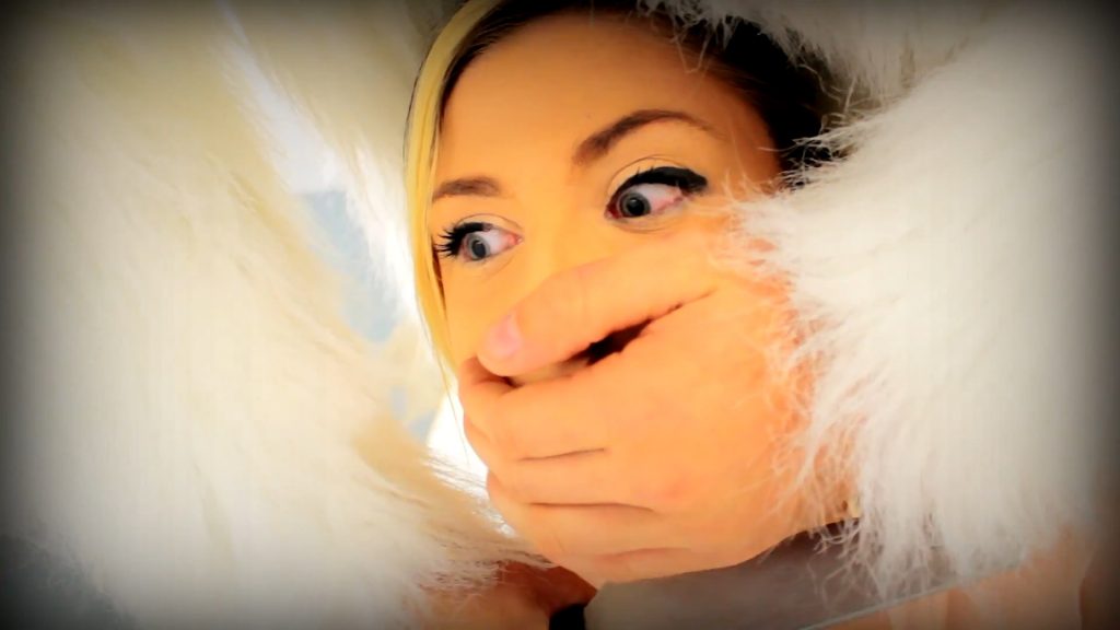 A screenshot from Easter themed horror movie The Night Before Easter