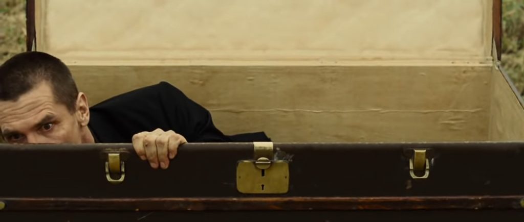A screenshot from horror movie remake Oldboy (2013)
