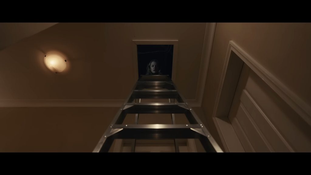 A screenshot from Hollywood remake horror movie The Invisible Man (2020)