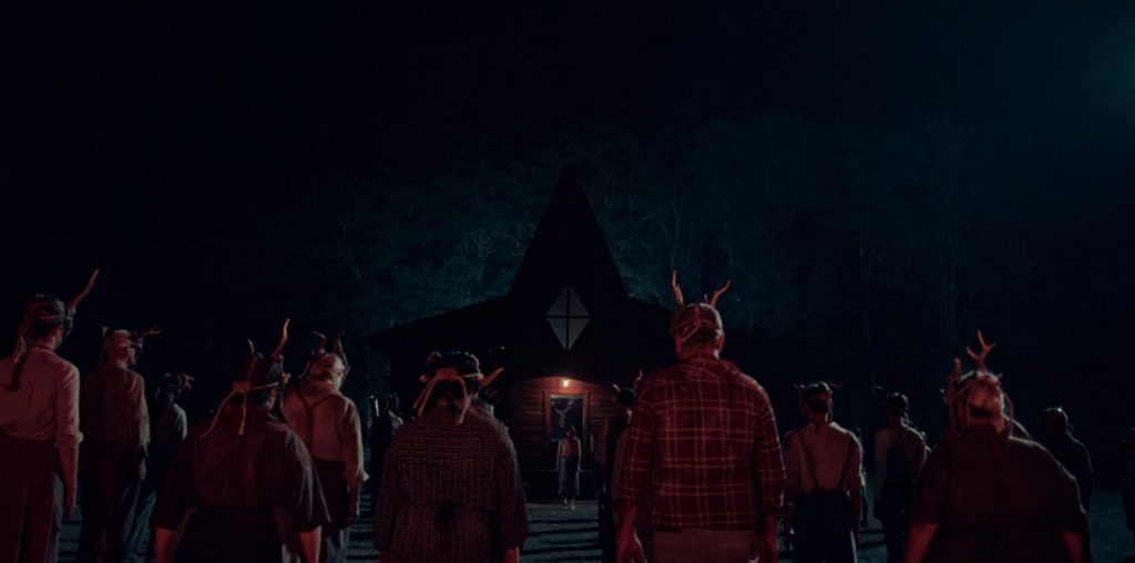 A screenshot from Italian horror movie A Classic Horror Story (2021)