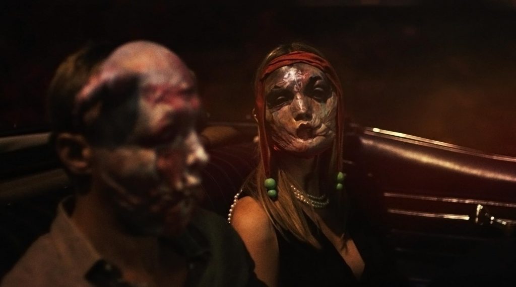 A screenshot from horror movie Infinity Pool (2023)