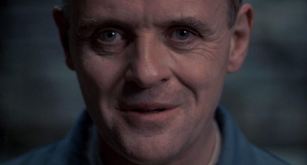 A screenshot from horror movie The Silence of the Lambs (1991)