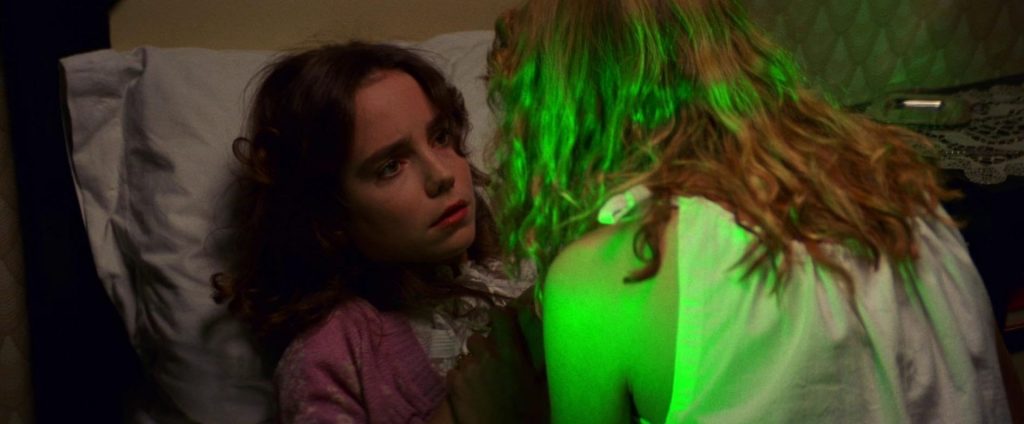 A screenshot from Italian horror movie Suspiria (1977)