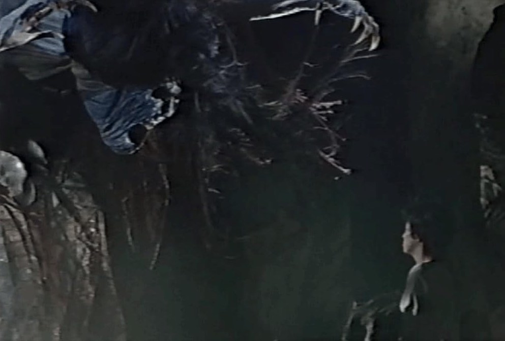 A screenshot from Japanese horror movie Sweet Home (1989)