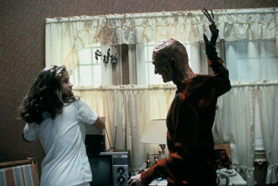 A screenshot from slasher movie A Nightmare on Elm Street (1984)