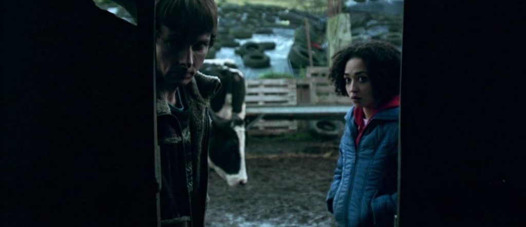 A screenshot from Irish horror movie Isolation (2005)