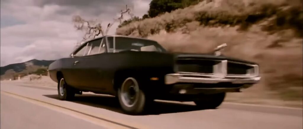 Stuntman Mike’s matte black 1970 Chevy Nova with a white skull decal on the hood from Quentin Tarantino's Grindhouse: Death Proof (2007).