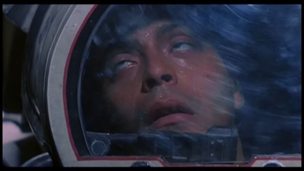 A claustrophobic close-up from the 1989 sci-fi horror film Leviathan.